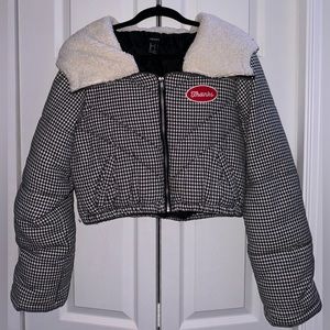 Grey puffer jacket